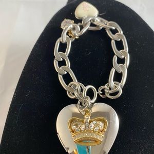 Juicy couture heart lockets and charm bracelet